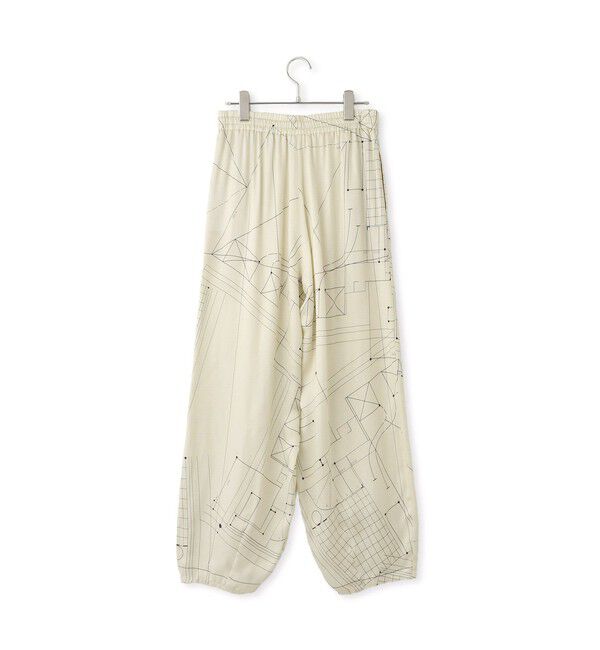 ADAM ET ROPE'「アーキテクチャープリントパンツ」|チノ|