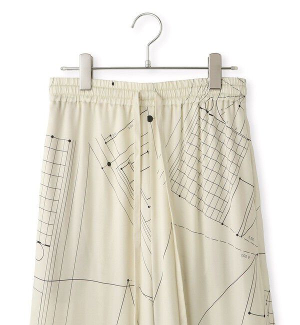 ADAM ET ROPE'「アーキテクチャープリントパンツ」|チノ|