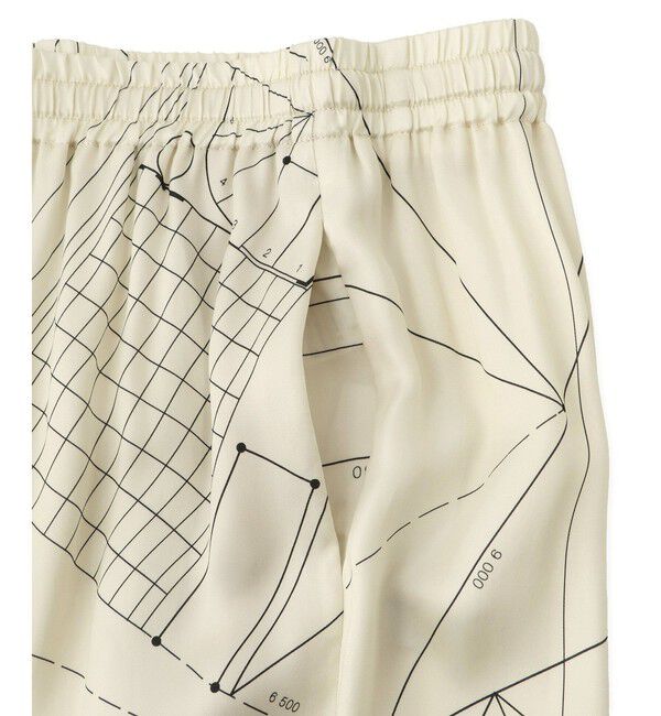 ADAM ET ROPE'「アーキテクチャープリントパンツ」|チノ|