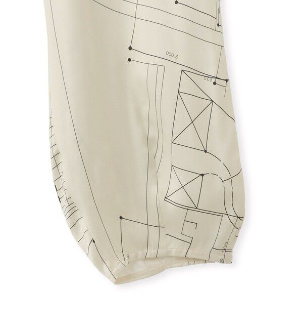 ADAM ET ROPE'「アーキテクチャープリントパンツ」|チノ|
