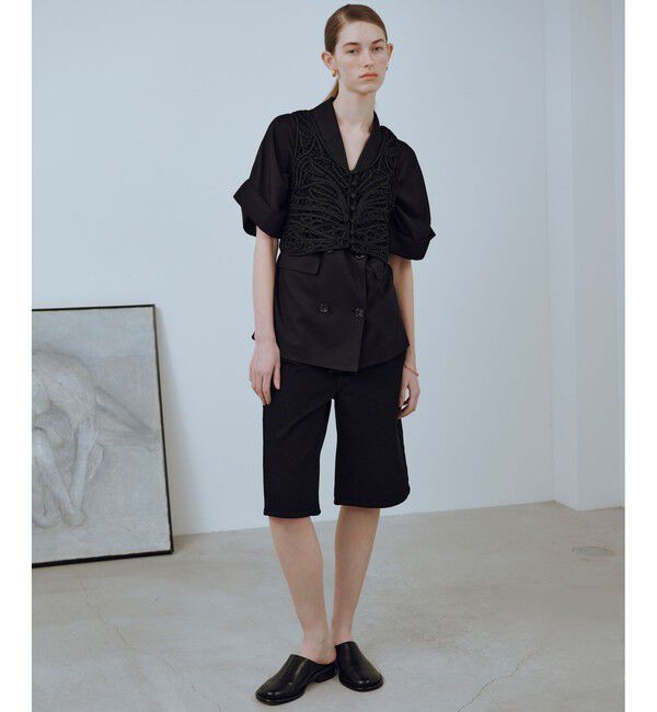 ADAM ET ROPE'「コードレースタンクジレ」|ベスト・ジレ|