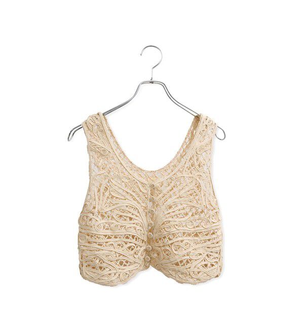 ADAM ET ROPE'「コードレースタンクジレ」|ベスト・ジレ|