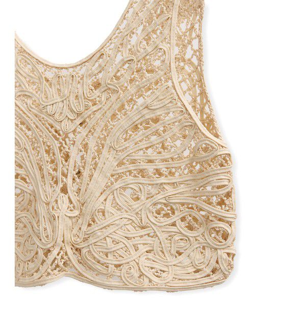 ADAM ET ROPE'「コードレースタンクジレ」|ベスト・ジレ|