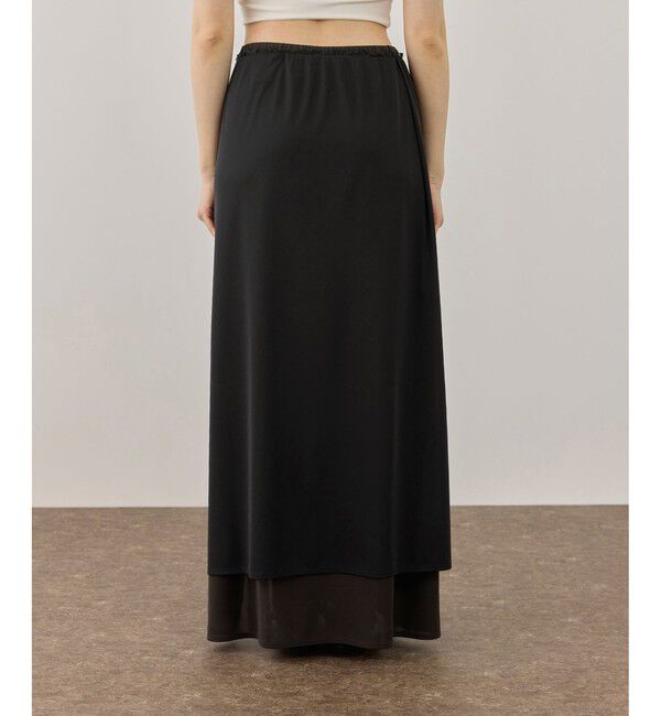 ADAM ET ROPE'「バイカラーエラスティックスカート」|スカート|