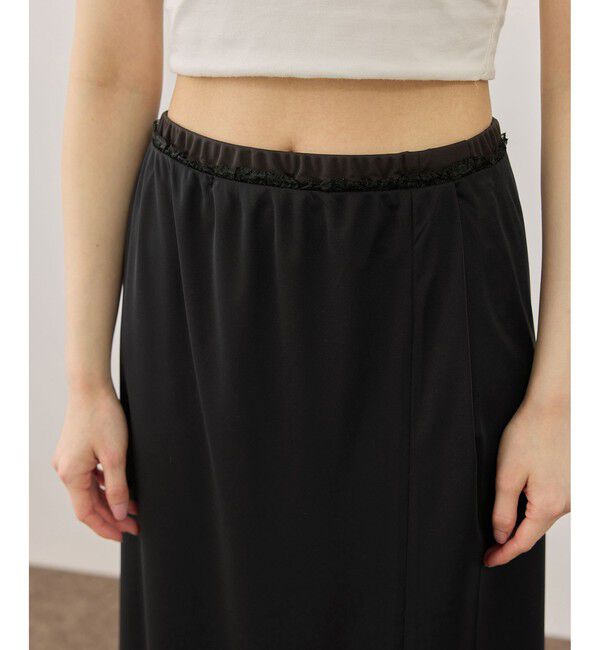 ADAM ET ROPE'「バイカラーエラスティックスカート」|スカート|