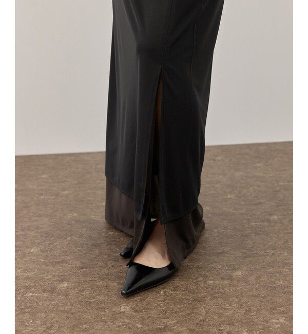 ADAM ET ROPE'「バイカラーエラスティックスカート」|スカート|