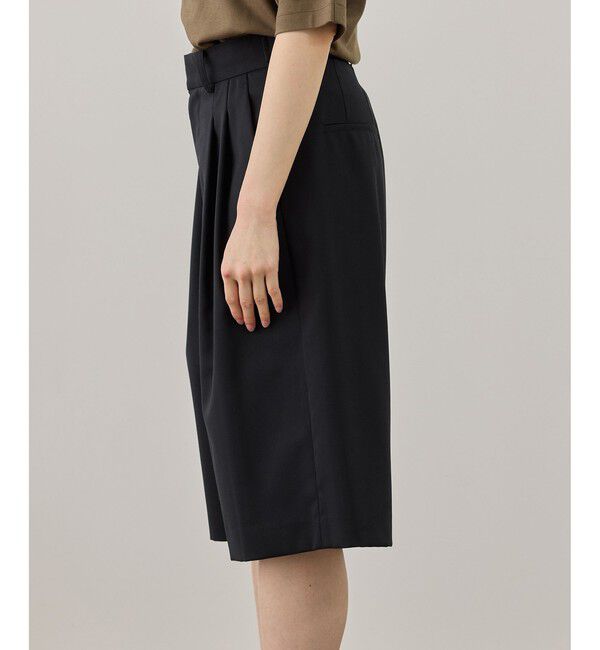 ADAM ET ROPE'「【サステナブル】アジャストハーフパンツ」|チノ|