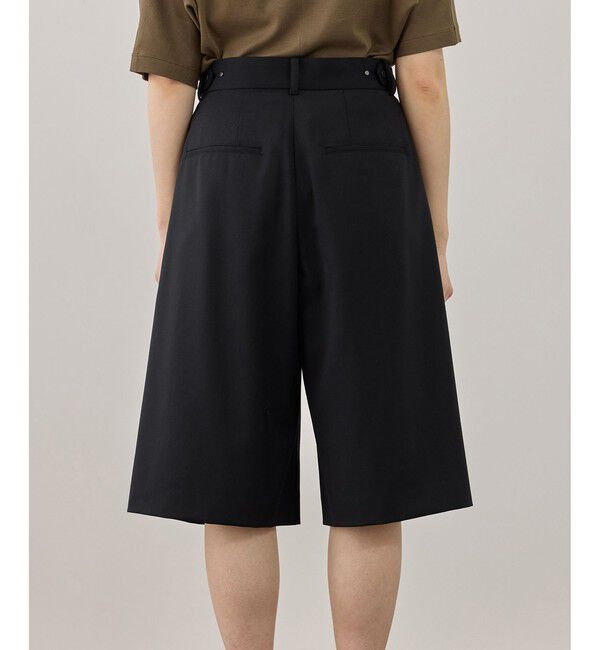 ADAM ET ROPE'「【サステナブル】アジャストハーフパンツ」|チノ|