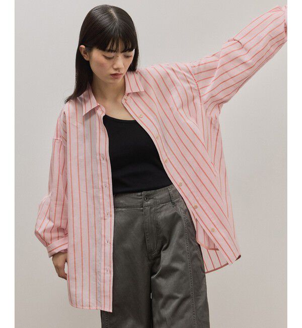 ADAM ET ROPE'「シルク混ワンショルタンクトップ」|タンクトップ|