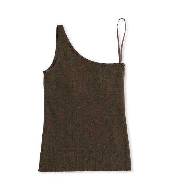 ADAM ET ROPE'「シルク混ワンショルタンクトップ」|タンクトップ|