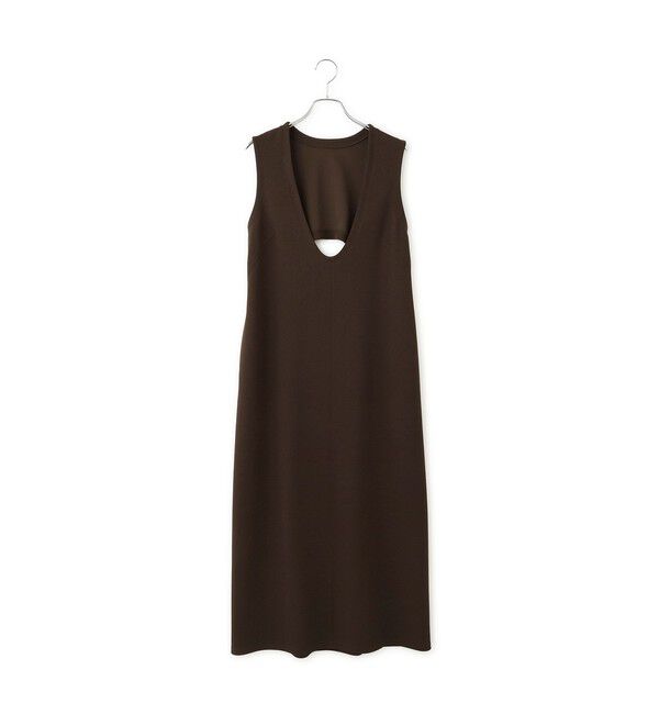 ADAM ET ROPE'「ディープネックカットソーワンピース」|ワンピース|