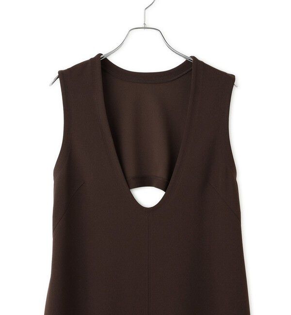 ADAM ET ROPE'「ディープネックカットソーワンピース」|ワンピース|