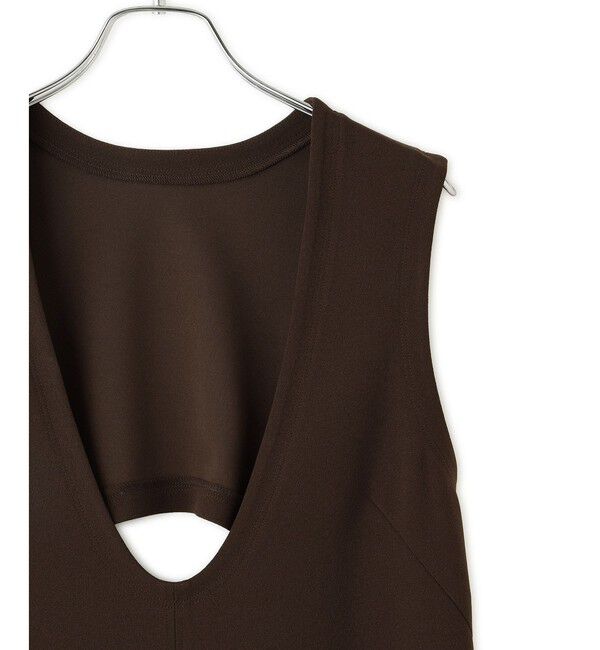 ADAM ET ROPE'「ディープネックカットソーワンピース」|ワンピース|