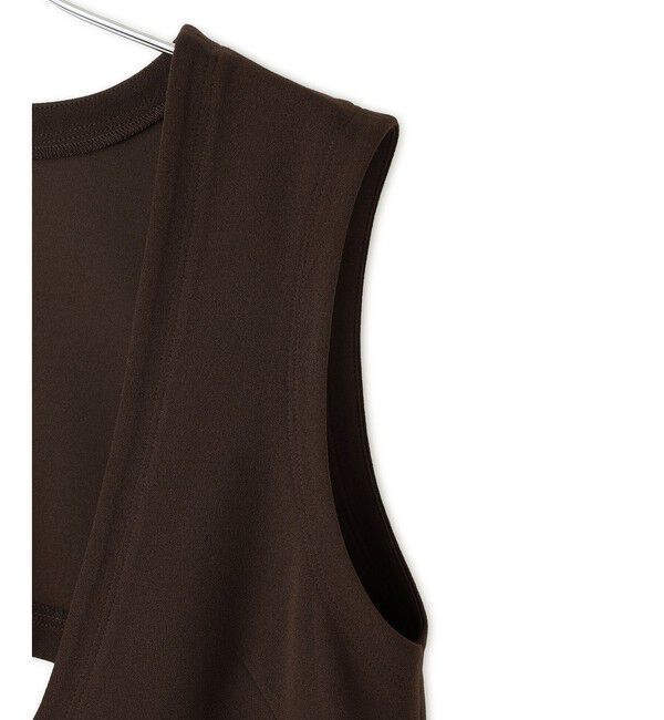 ADAM ET ROPE'「ディープネックカットソーワンピース」|ワンピース|