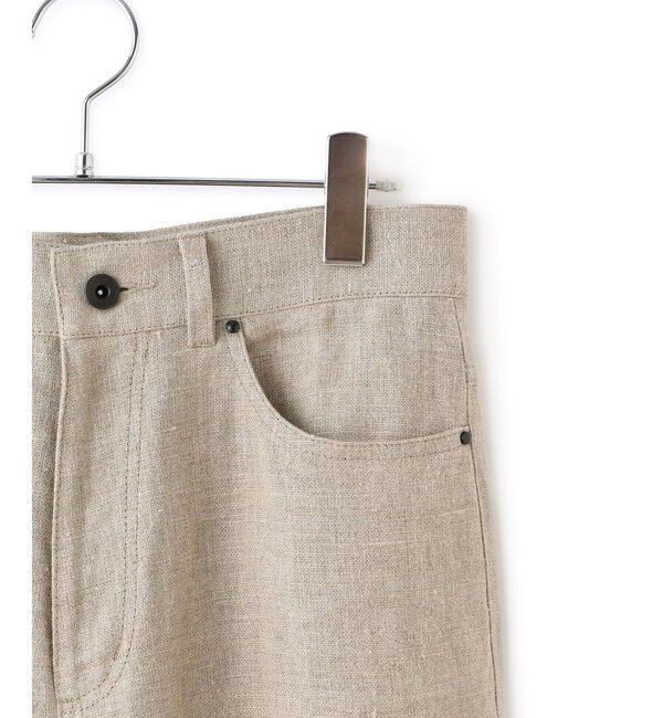 ADAM ET ROPE'「リネン5ポケットパンツ」|チノ|