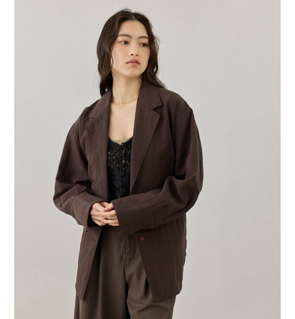 ADAM ET ROPE'「【一部WEB限定カラー】シャツジャケット」|テーラードジャケット|