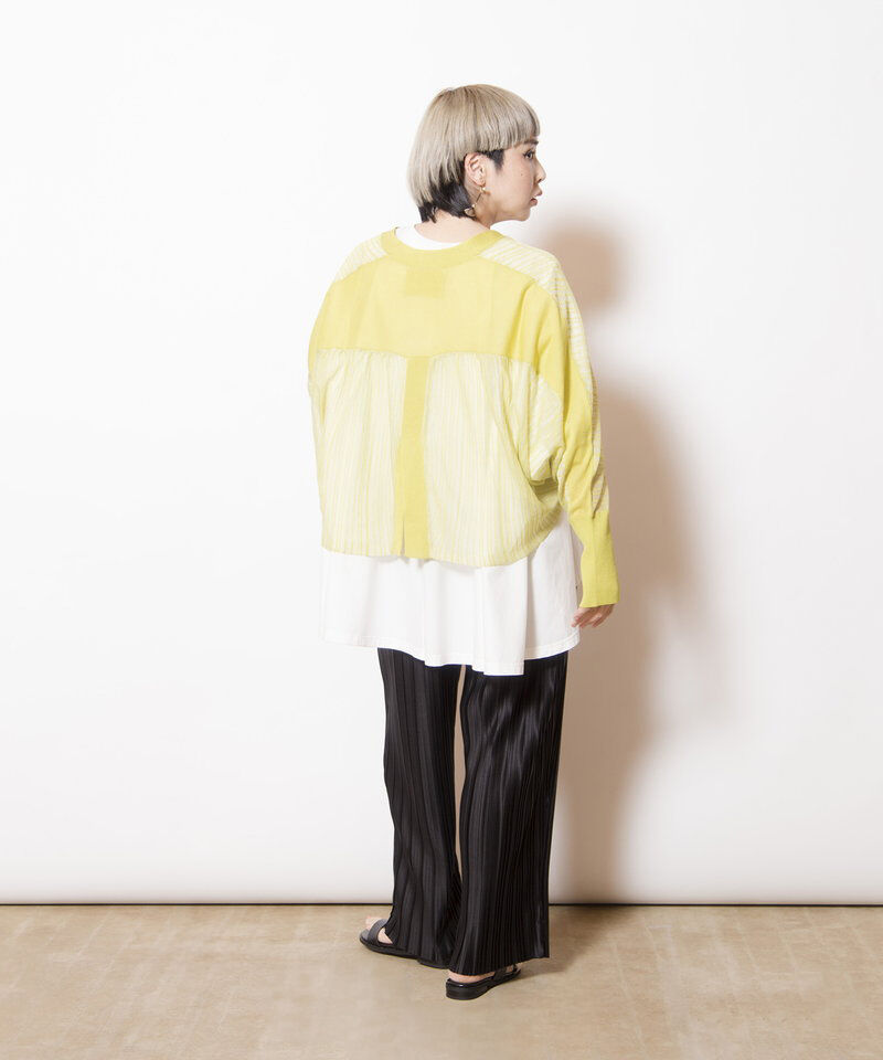  「シアーストライプニットカーディガン」|ニット・セーター|