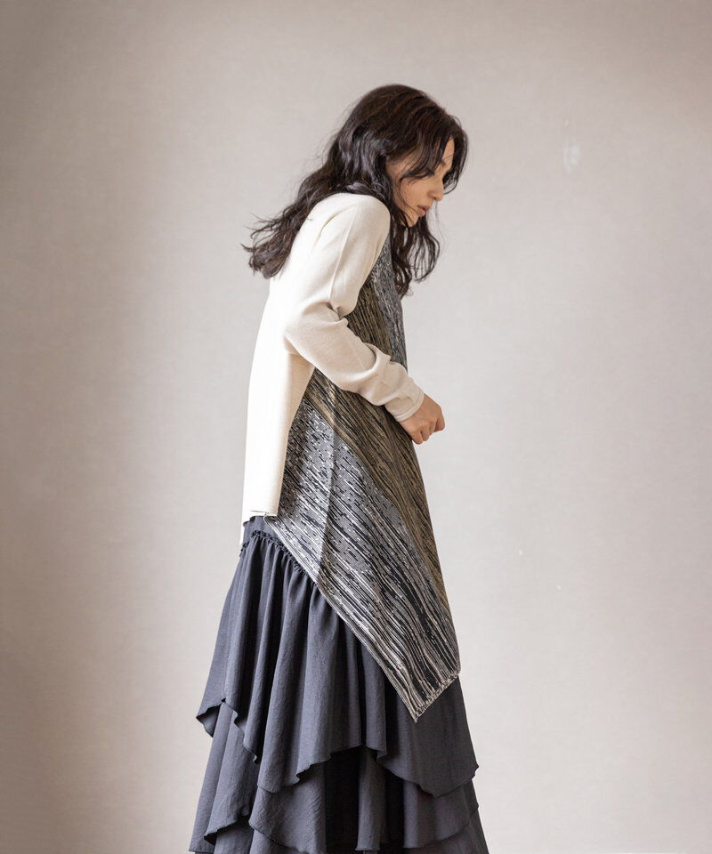  「アシンメトリーニットプルオーバー」|ニット・セーター|