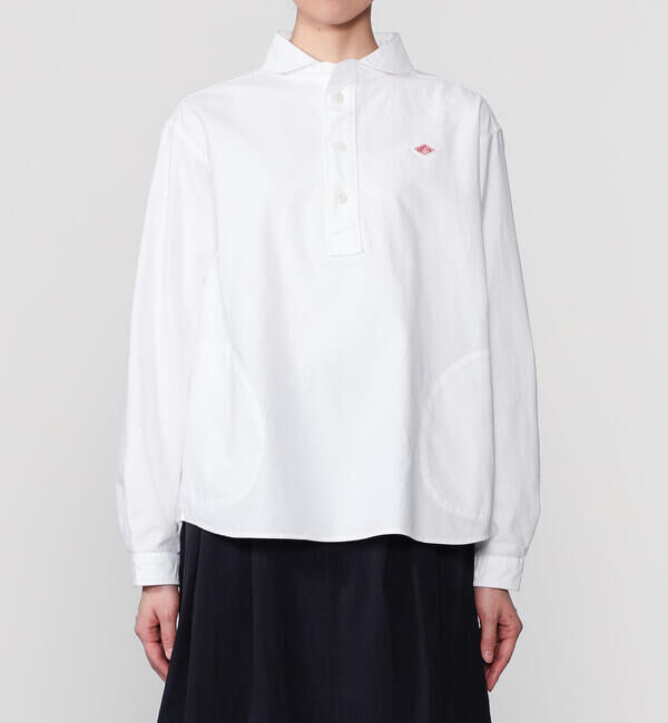 DANTON「DANTON | オックスフォード 丸襟プルオーバーシャツ SOLID WOMEN」|シャツ・ブラウス|