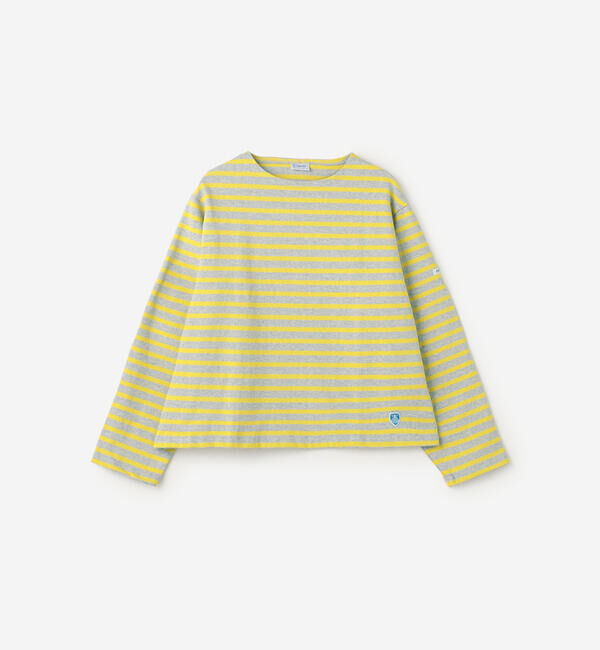 ORCIVAL「ORCIVAL | コットンロード クルーネック ワイドフレンチバスクTシャツ WOMEN」|Tシャツ・カットソー|YELLOW系1