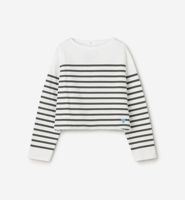 ORCIVAL「ORCIVAL | ラッセル ボートネッククロップドTシャツ WOMEN」|Tシャツ・カットソー|