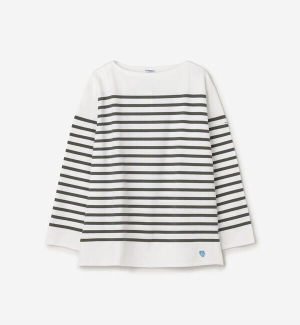 ORCIVAL「ORCIVAL | ラッセル ボートネック フレンチセーラーTシャツ MEN」|Tシャツ・カットソー|GREY系1