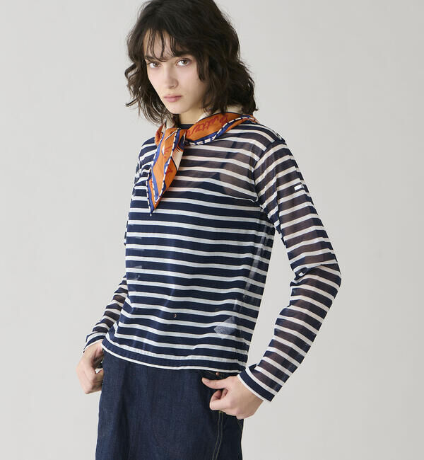 ORCIVAL「ORCIVAL | シースルー ボートネック長袖カットソー WOMEN」|Tシャツ・カットソー|