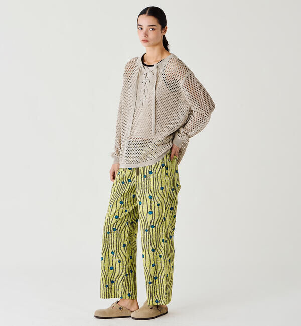 LE GLAZIK「LE GLAZIK | バティック イージーパンツ WOMEN」|チノ|