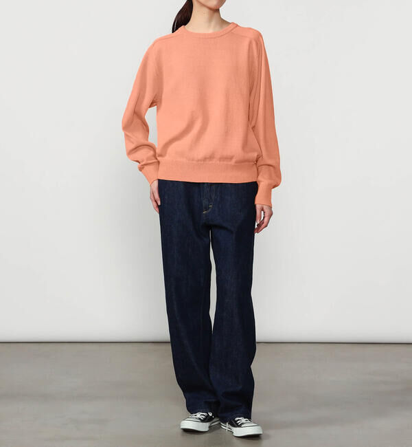 Morris & Sons「MORRIS & SONS | コットン サドルショルダーニット WOMEN」|ニット・セーター|