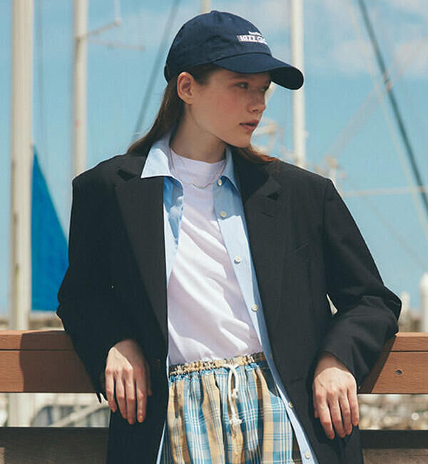  「THE SHINZONE | JAZZ GROOVE CAP WOMEN」|キャップ・キャスケット|NAVY