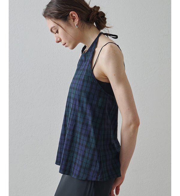 Drawing Numbers「【Drawing Numbers】オーガニックコットンホルターキャミソール」|シャツ・ブラウス|