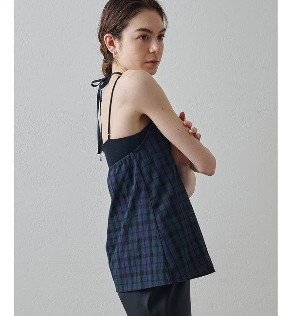 Drawing Numbers「【Drawing Numbers】オーガニックコットンホルターキャミソール」|シャツ・ブラウス|