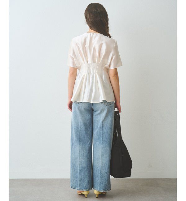  「【インフルエンサーコラボ】オーガンジーペプラムブラウス」|シャツ・ブラウス|