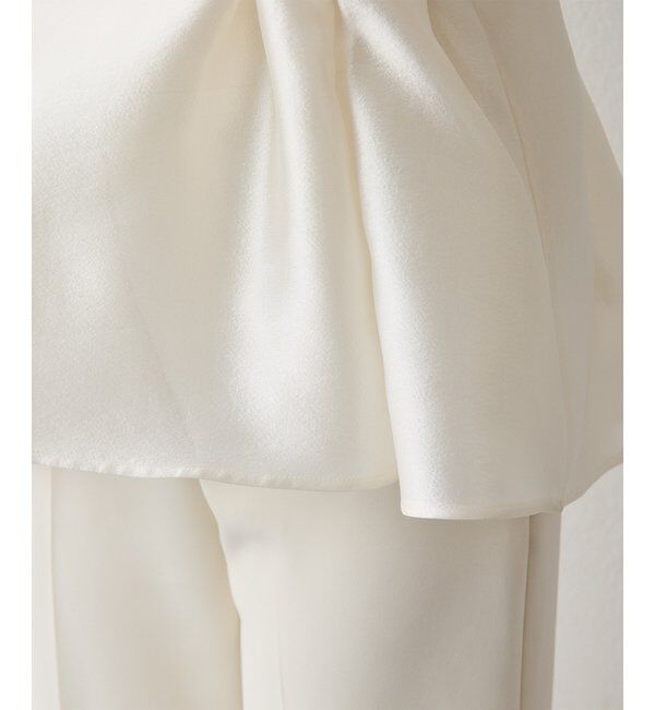  「【インフルエンサーコラボ】オーガンジーペプラムブラウス」|シャツ・ブラウス|