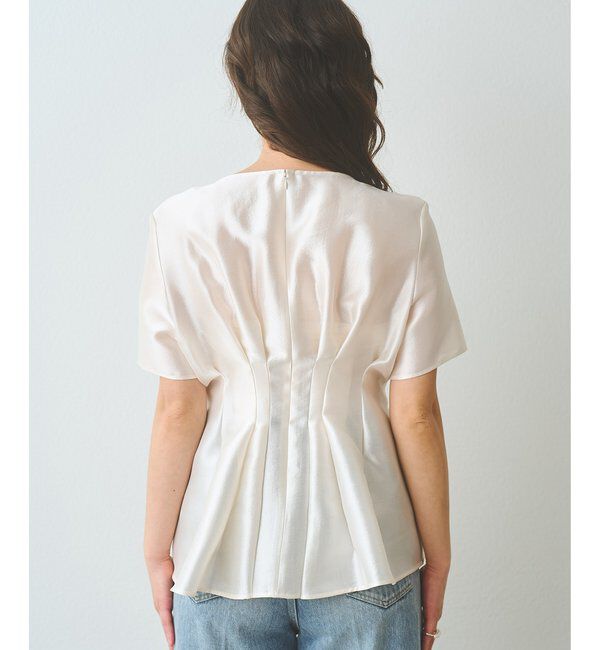  「【インフルエンサーコラボ】オーガンジーペプラムブラウス」|シャツ・ブラウス|