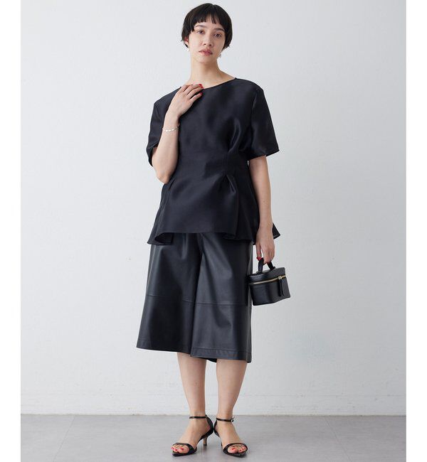  「【インフルエンサーコラボ】オーガンジーペプラムブラウス」|シャツ・ブラウス|