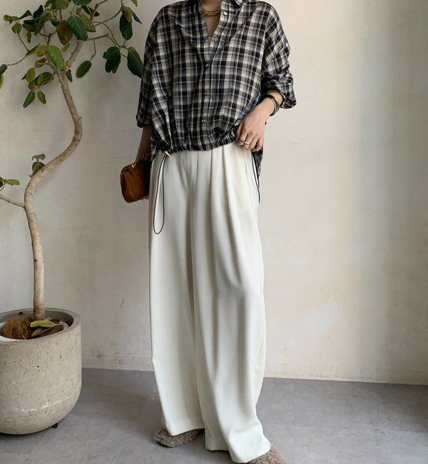  「チェックスピンドルシャツ」|シャツ・ブラウス|