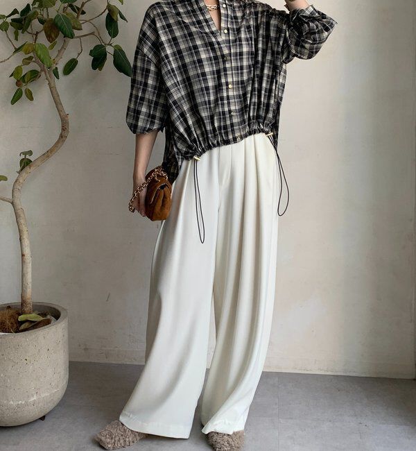  「チェックスピンドルシャツ」|シャツ・ブラウス|