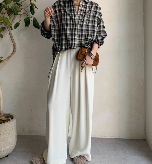  「チェックスピンドルシャツ」|シャツ・ブラウス|