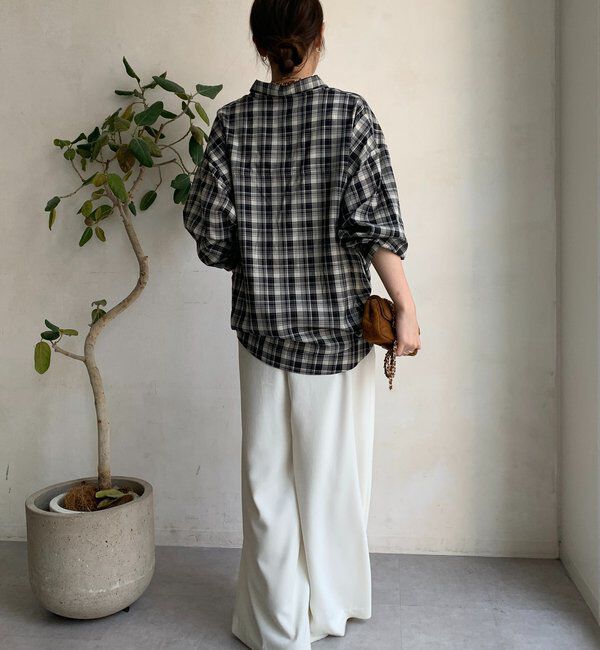  「チェックスピンドルシャツ」|シャツ・ブラウス|