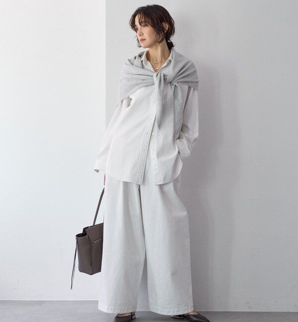  「【A・MONN(アモン)】ホワイトデニムパンツ」|デニム|