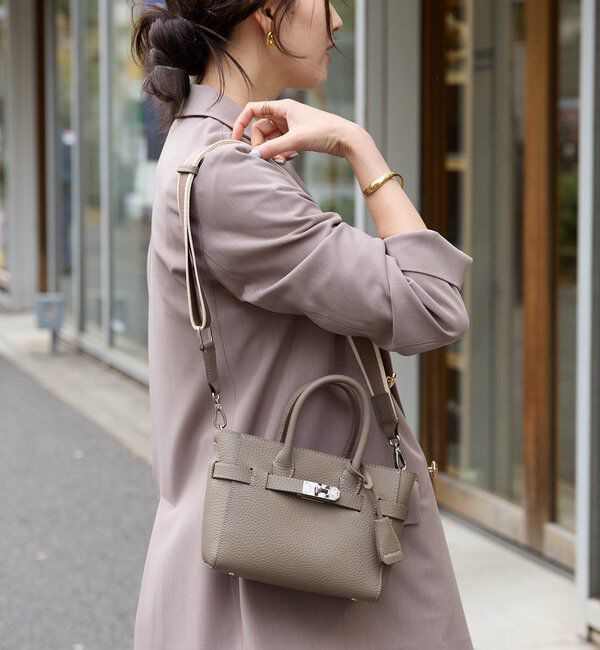  「【実用性抜群】ひねり金具ミニトートバッグ」|クラッチバッグ|