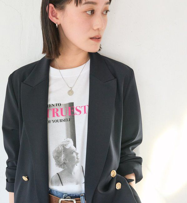  「【オンオフ使える】ドライギャバピークドラペルジャケット」|テーラードジャケット|