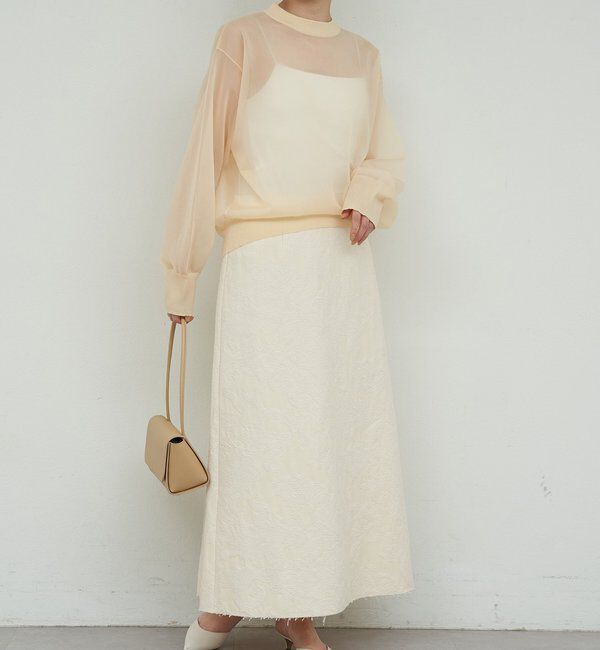  「【セットアップ対応】ジャガードスカート」|スカート|