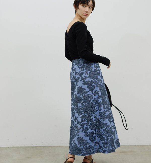  「【セットアップ対応】ジャガードスカート」|スカート|