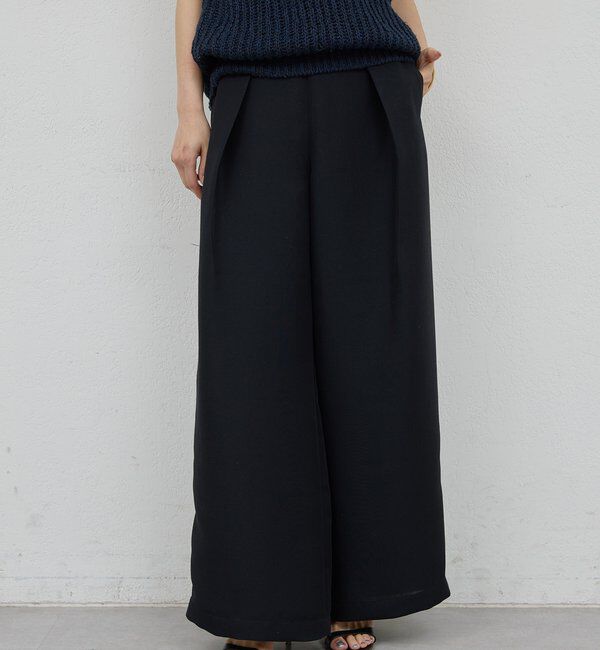  「【HERITANOVUM】タックマリンパンツ」|チノ|ブラック