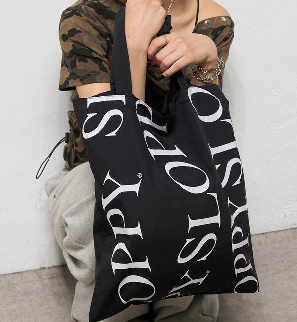  「【SLOPPY/スロッピー】ロゴトート」|トートバッグ|ブラック