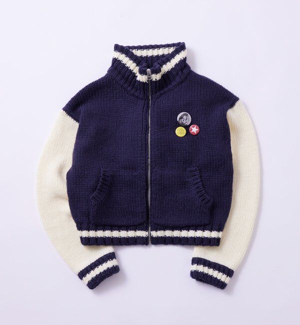  「ニットスタジャン」|カーディガン|