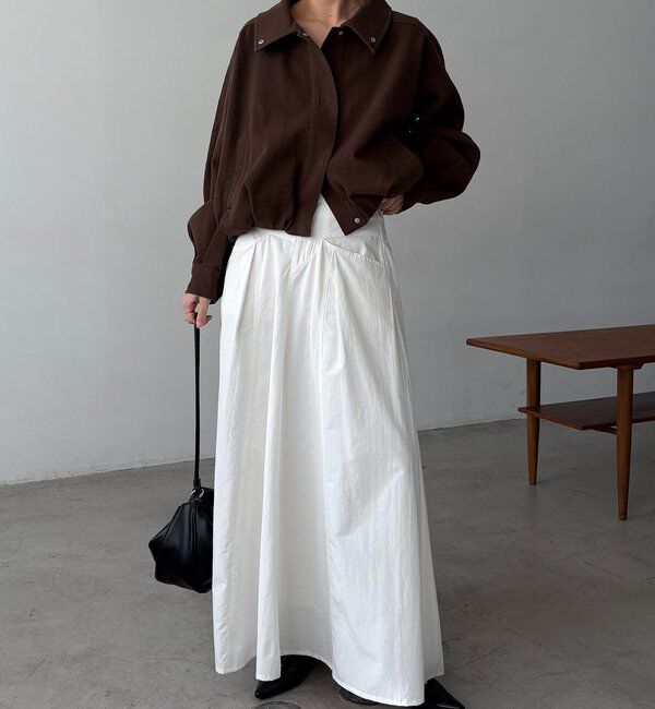  「【サイズ展開あり/セットアップ対応】ラウンドデニムブルゾン」|ブルゾン・スタジャン|