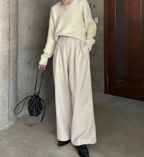  「レーストリミングニット」|ニット・セーター|